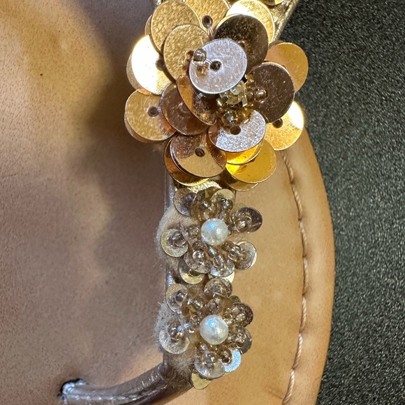 Unionbay Women beaded sandals gold - Size 9.5 - Picture 8 of 8